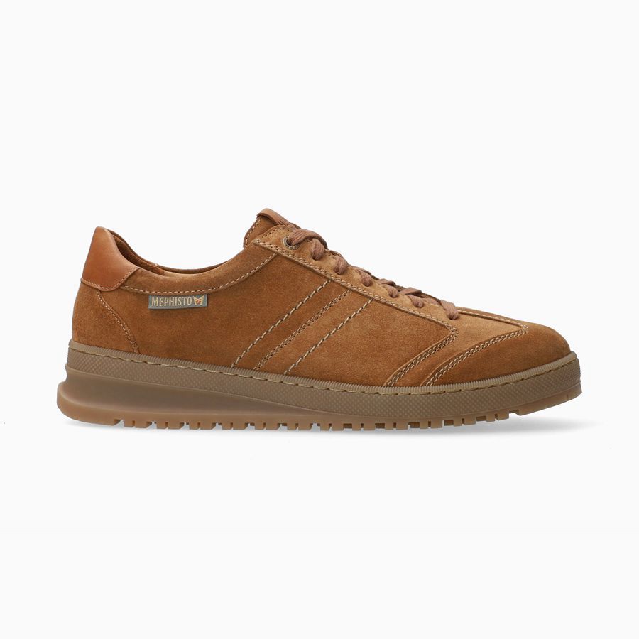 Mephisto JUMPER Suede Férfi Tornacipő - Barna, HU-48674